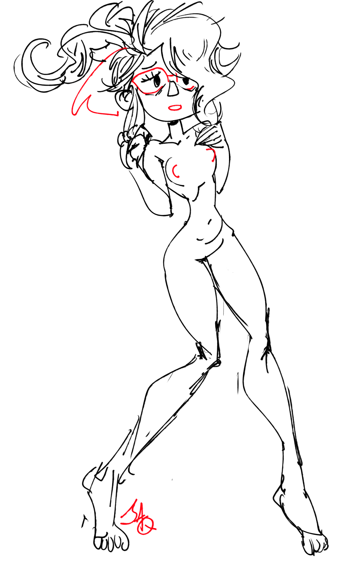 Lanky gal